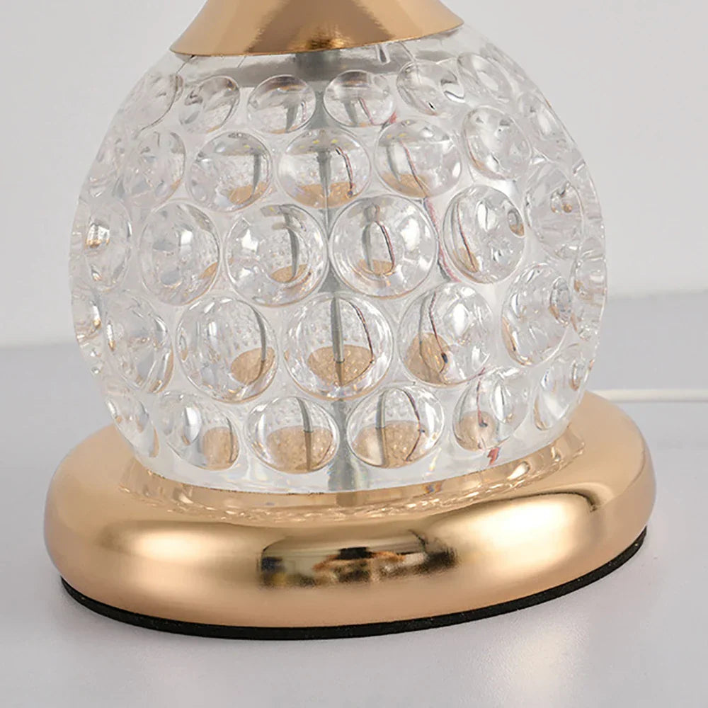 Dekoratives Stimmungslicht LED – Kristall Tischlampe mit Pilz-Design, Vintage Deko-Lampe für Wohnzimmer oder Schlafzimmer | Karnz