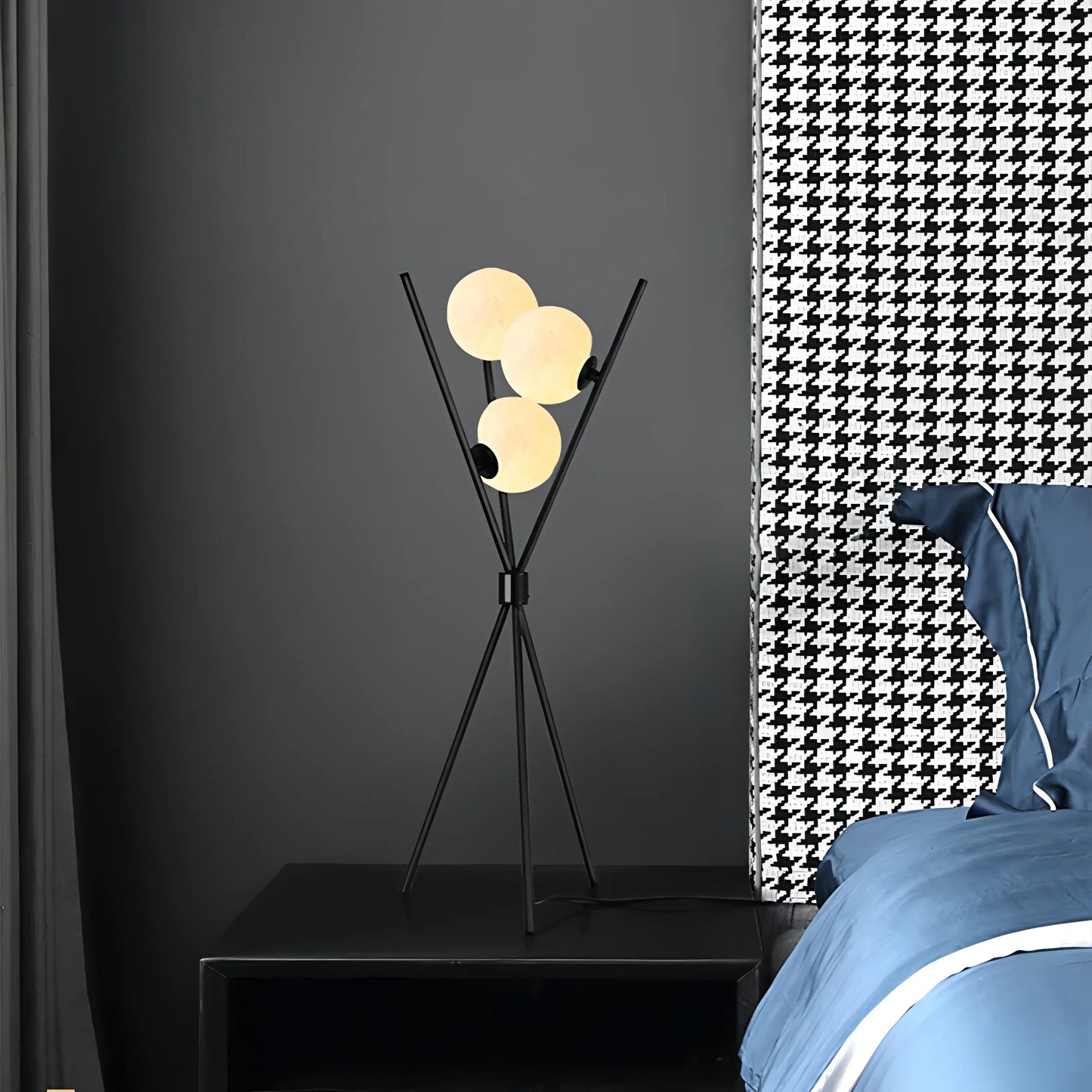Mila - Stilvolle Minimalistische Stehlampe mit Monddesign | Karnz