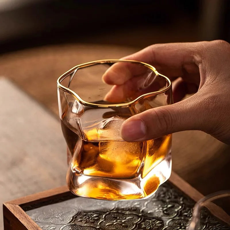 Texturiertes Whiskeyglas 2-teilige Set Karnz