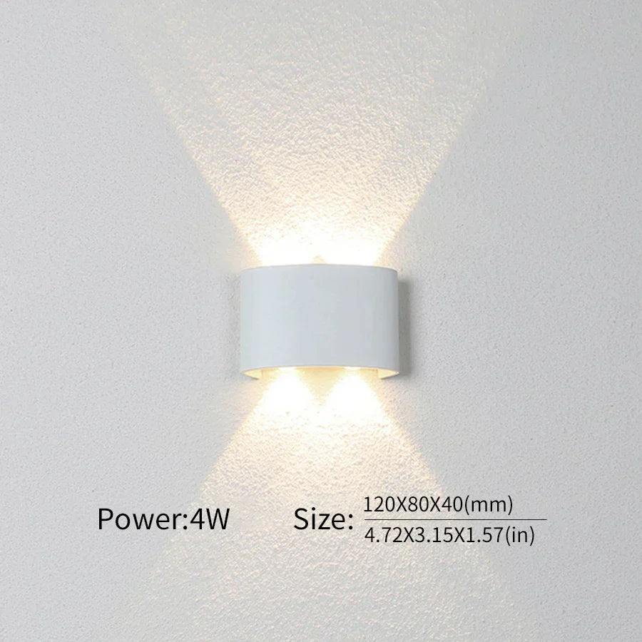 Moderne Beleuchtung, Innen- oder Außenbereich: Die vielseitige LED-Wandleuchte