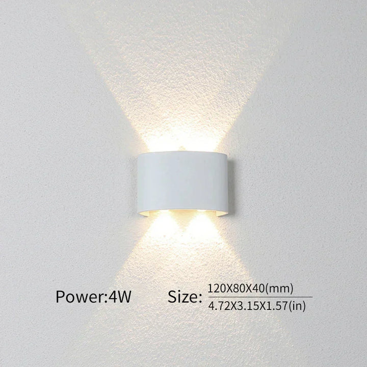 Moderne Beleuchtung, Innen- oder Außenbereich: Die vielseitige LED-Wandleuchte
