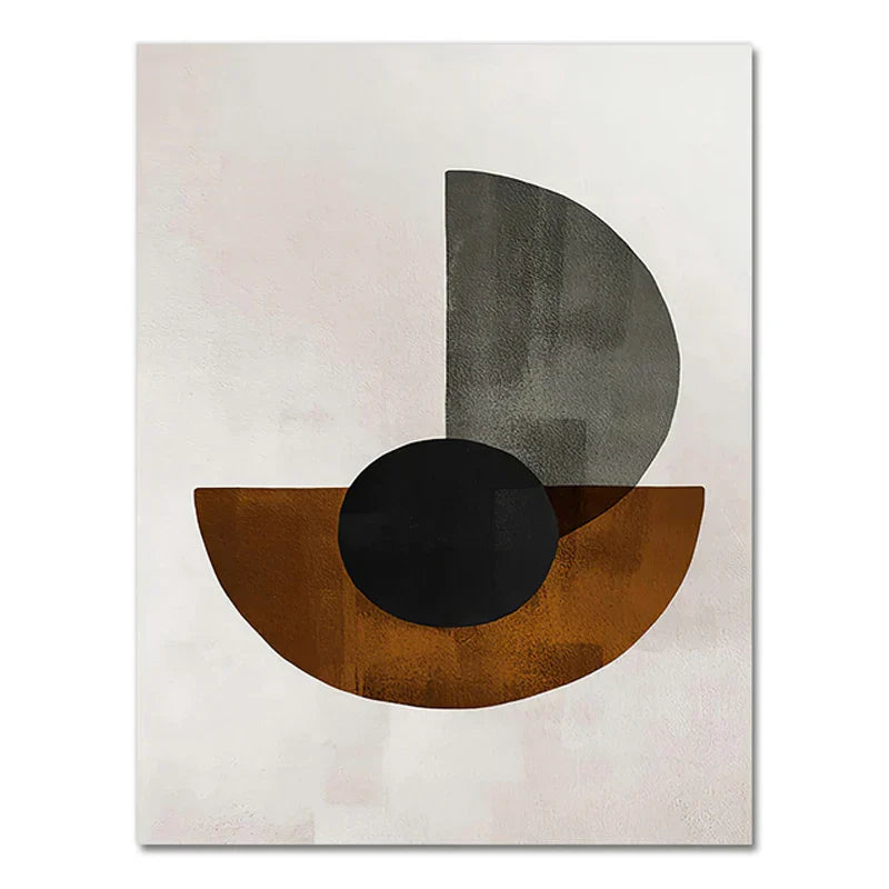 Skandinavische Minimalistische Geometrische Dunkle Neutrale Farben Wandkunst Fine Art Leinwanddrucken Moderne Abstrakte Bilder Für Wohnzimmer Wohnkultur | Karnz