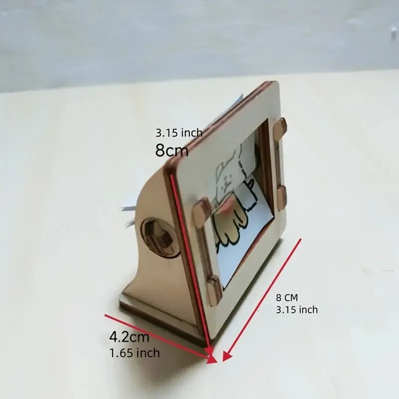 DIY Holz Handkurbel-Animationsmaschine Desktop-Dekor-Kit | Karnz
