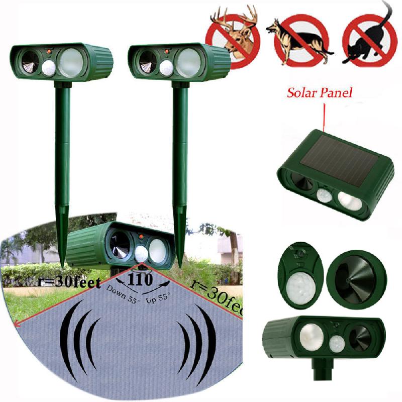 Solar Powered Ultrasonic Animal Repeller | Karnz