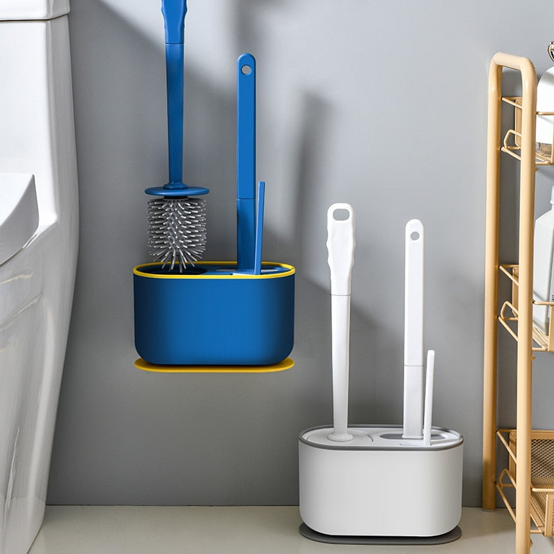 Karnz | Wandmontierter Toilettenreiniger Abflussbürsten Set