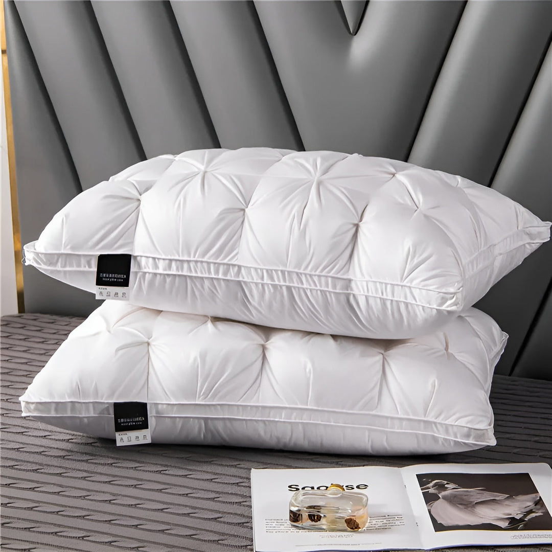 Hotelkissen mit Daunenfüllung – Luxuriös und Komfortabel | Modernes Design für Schlafzimmer und Wohnzimmer | Karnz