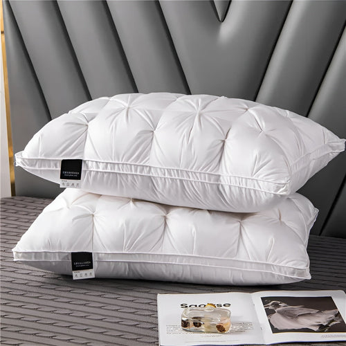 Hotelkissen mit Daunenfüllung – Luxuriös und Komfortabel | Modernes Design für Schlafzimmer und Wohnzimmer | Karnz