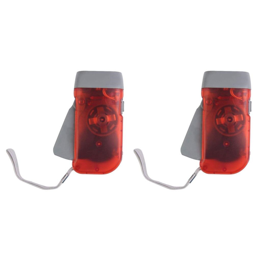 Mini Handkurbel Dynamo Notfall Taschenlampe