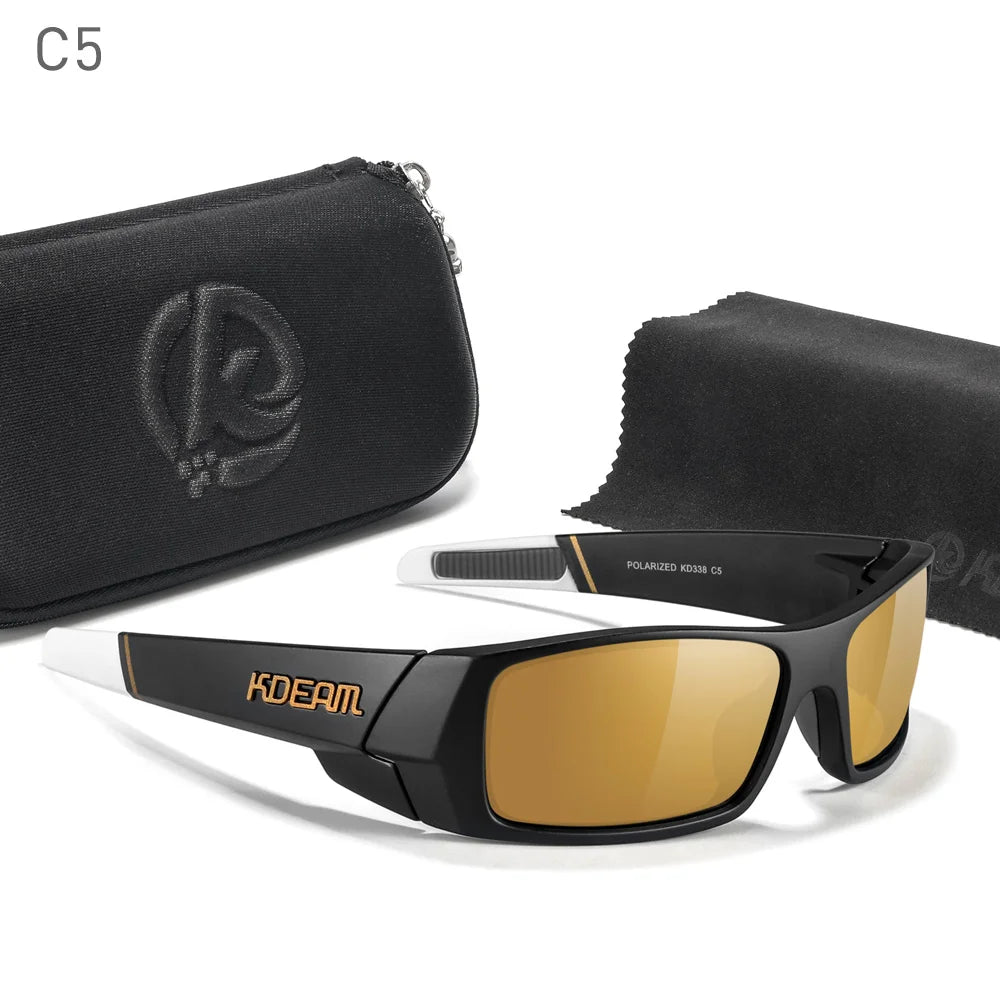 Photochrome Sonnenbrille Schwarzer Rahmen mit Etui | Karnz