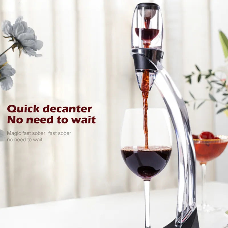 Karnz | VinaLuxe Weinbelüfter mit Filter | Sofort volles Aroma | Weichere Tannine | Modernes Design
