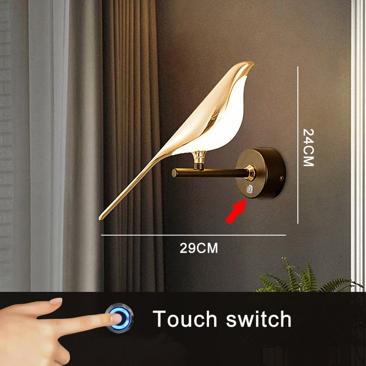 Karnz | Moderne nordische Wandvogel Lampe