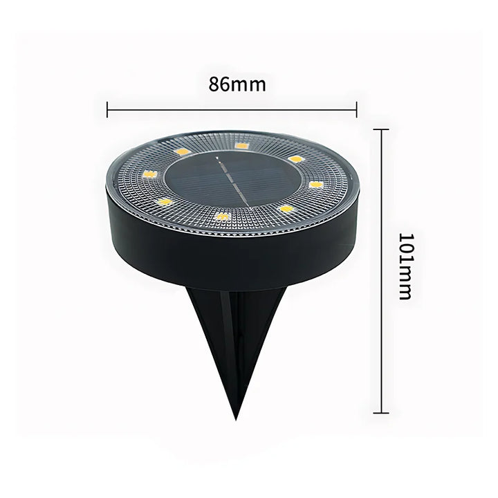 Karnz | Terraluna Solar Bodenleuchte LED | IP68 Wasserdicht | Automatische Lichtsteuerung | Für Garten, Weg & Terrasse