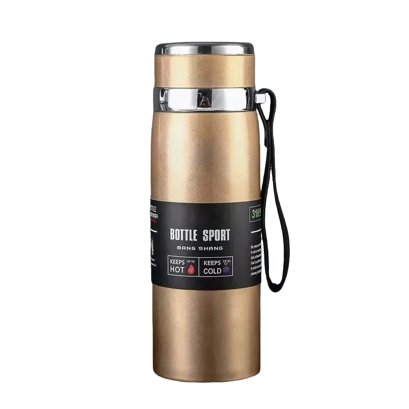 Edelstahl-Thermosflasche vakuumisoliert 1000 ml | Karnz