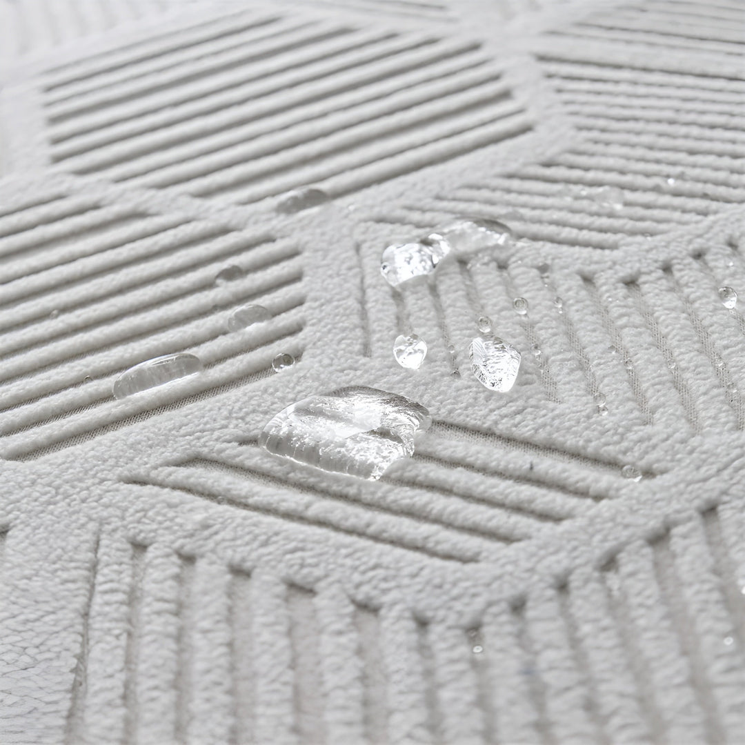 Jacquard-Sofabezug mit geometrischem Muster – weich und haustierfreundlich | perfekt zum Schutz und für gemütliche Wohnräume | Karnz