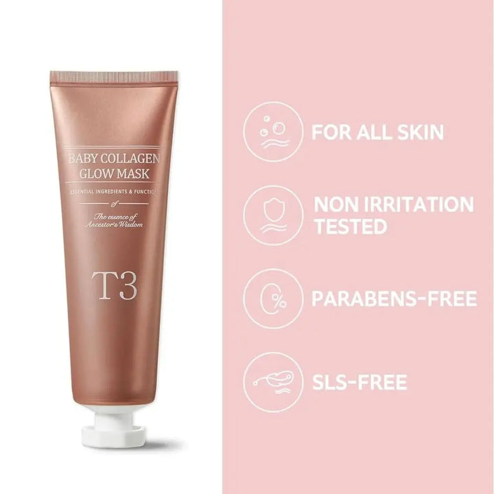 Koreanische Glass Skin Collagen Glow Maske