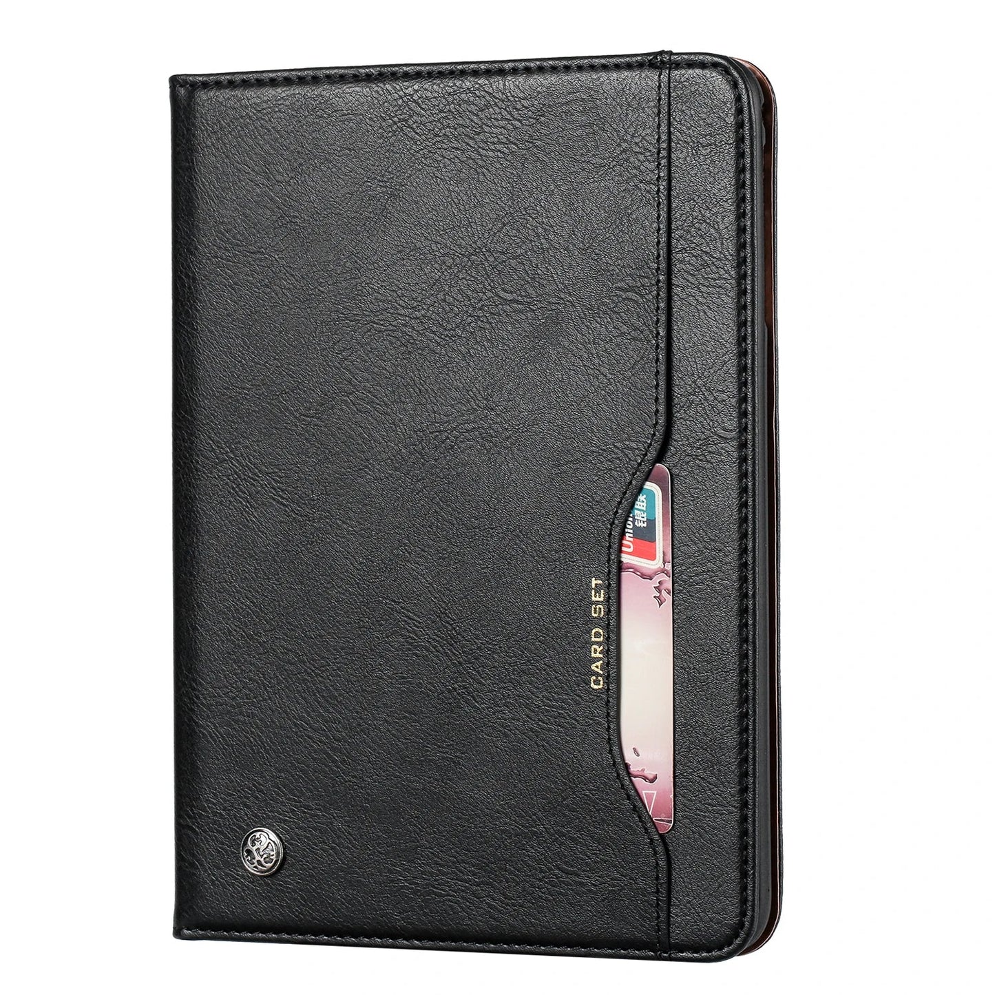 Leder Flip Case für iPad 9,7 (2017-2018), 10,2 (7. / 8. Gen), Air 2/3/4, Pro 9,7/10,5/11 - Wasserdicht, Stoßfest, Business Tablet Hülle
