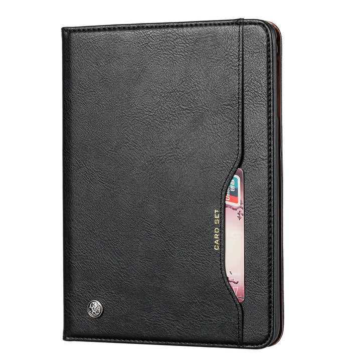 Leder Flip Case für iPad 9,7 (2017-2018), 10,2 (7. / 8. Gen), Air 2/3/4, Pro 9,7/10,5/11 - Wasserdicht, Stoßfest, Business Tablet Hülle