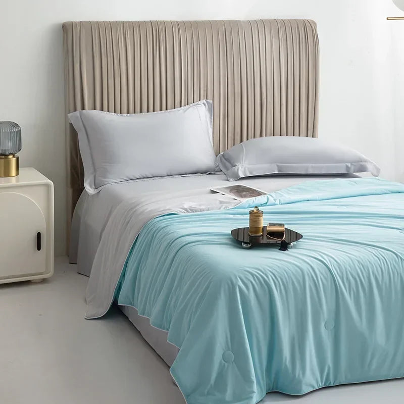 Air Condition Sommerdecke — Pure Color Eis-Seide Kühlende Decke, Leicht & Glatt Twin/Kingsize Bettdecke | Karnz