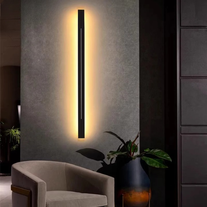 Wandleuchte aus Metall und Acryl für Wohnzimmer Schlafzimmer Karnz