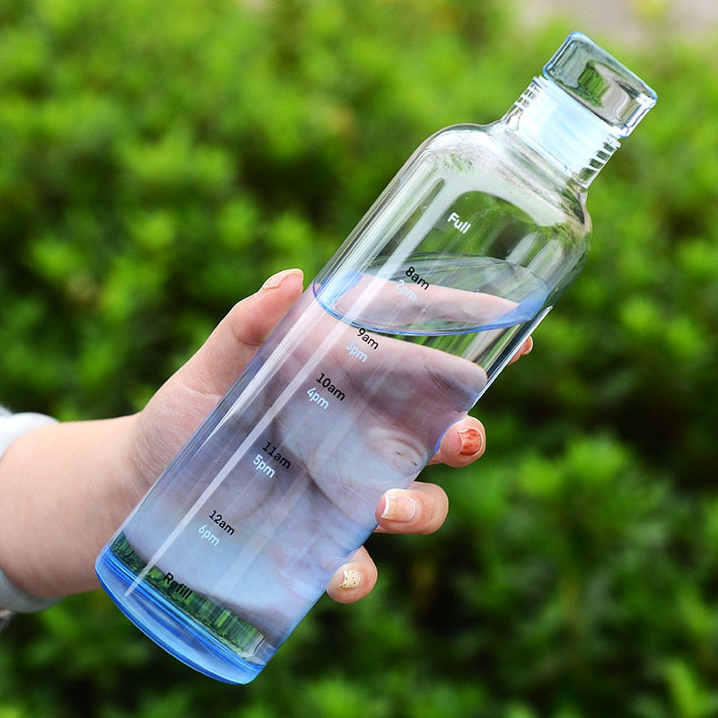 Karnz | Zeit Skala hitzebeständiger Glas Wasserflasche