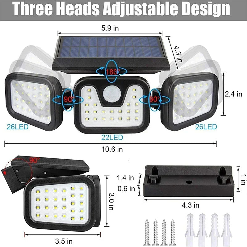 Power Save Bewegungaktivierte Außen-Solarlampe | Karnz