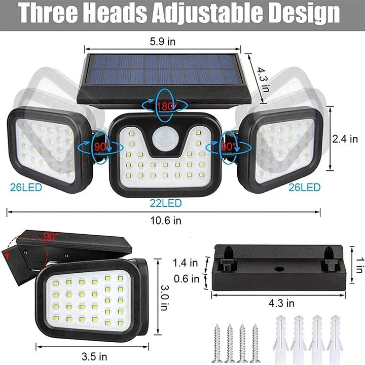 Power Save Bewegungaktivierte Außen-Solarlampe | Karnz