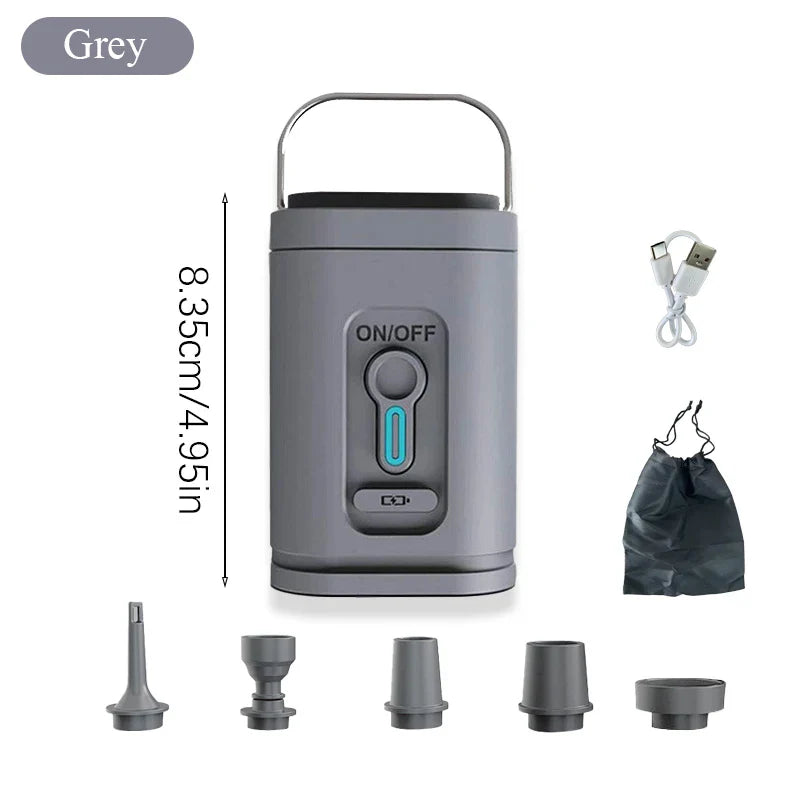 Mini-Luftpumpe USB-C mit 5 Düsen – 200 L/min | Karnz