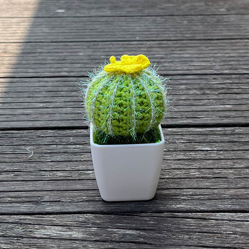 Handgestrickte Kaktee