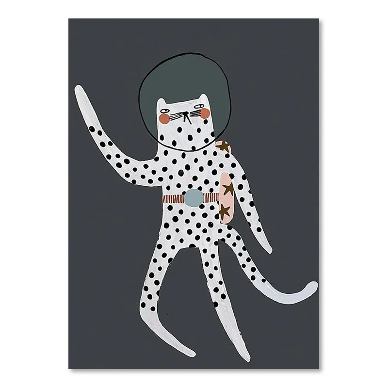 Niedliche Baby Tiere Kinderzimmer Wandkunst Illustrationen Fine Art Leinwanddrucke Gänse Maus Löwe Eisbär Poster Bilder für das Kinderzimmer Wanddekoration | Karnz