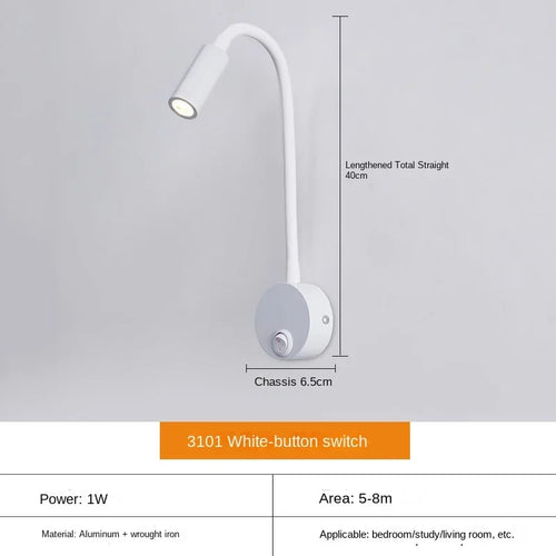 Karnz | Vielseitige LED-Wandleuchte: Modern, Flexibel, Perfekt zum Lesen im Bett