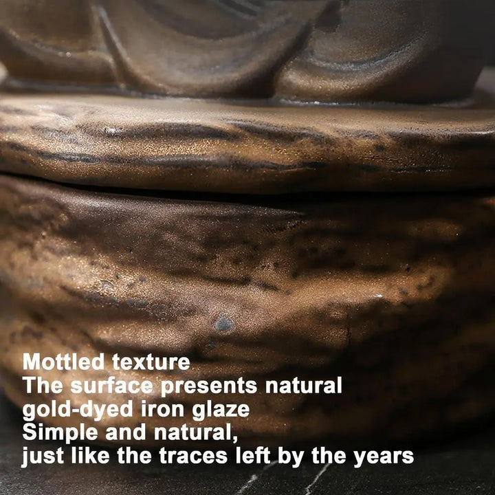 Meditative Mönch Räuchergefäß