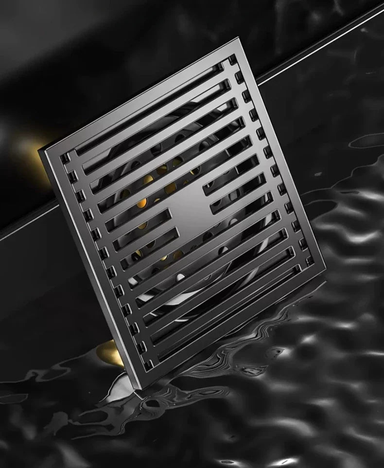 AquaShield Quadrat Edelstahl Bodenablauf Karnz