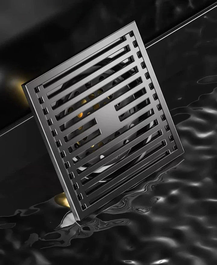 AquaShield Quadrat Edelstahl Bodenablauf Karnz