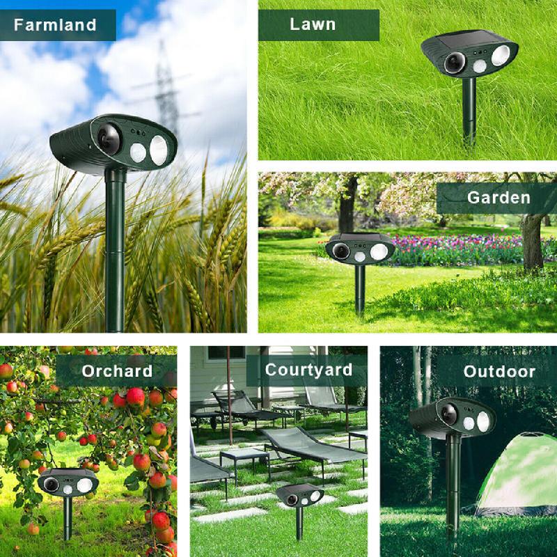 Solar Powered Ultrasonic Animal Repeller | Karnz