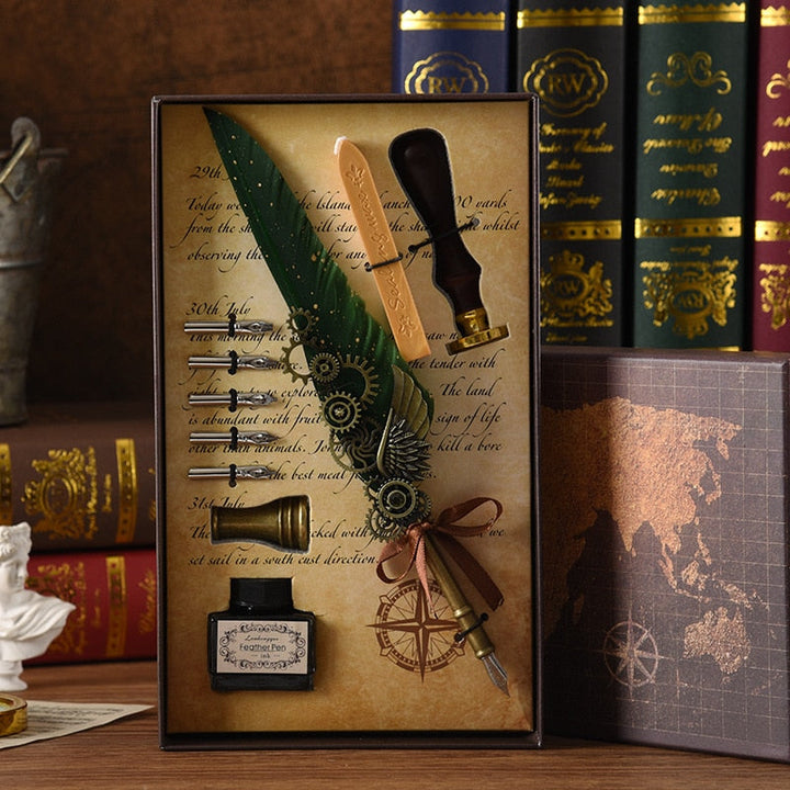 Karnz | Phoenix Feather Mechanik Kalligrafie Stift Set