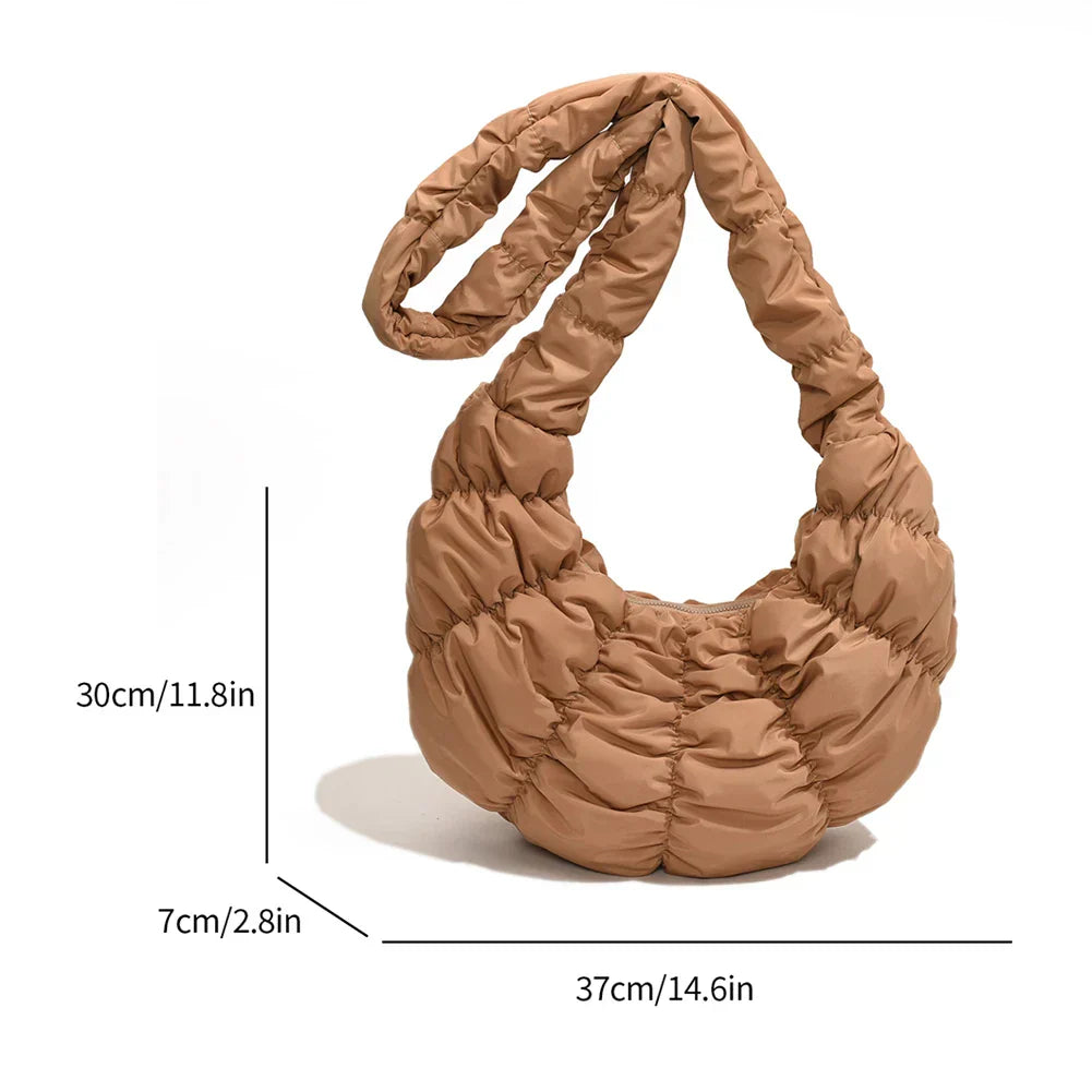 Puff Croissant Schultertasche