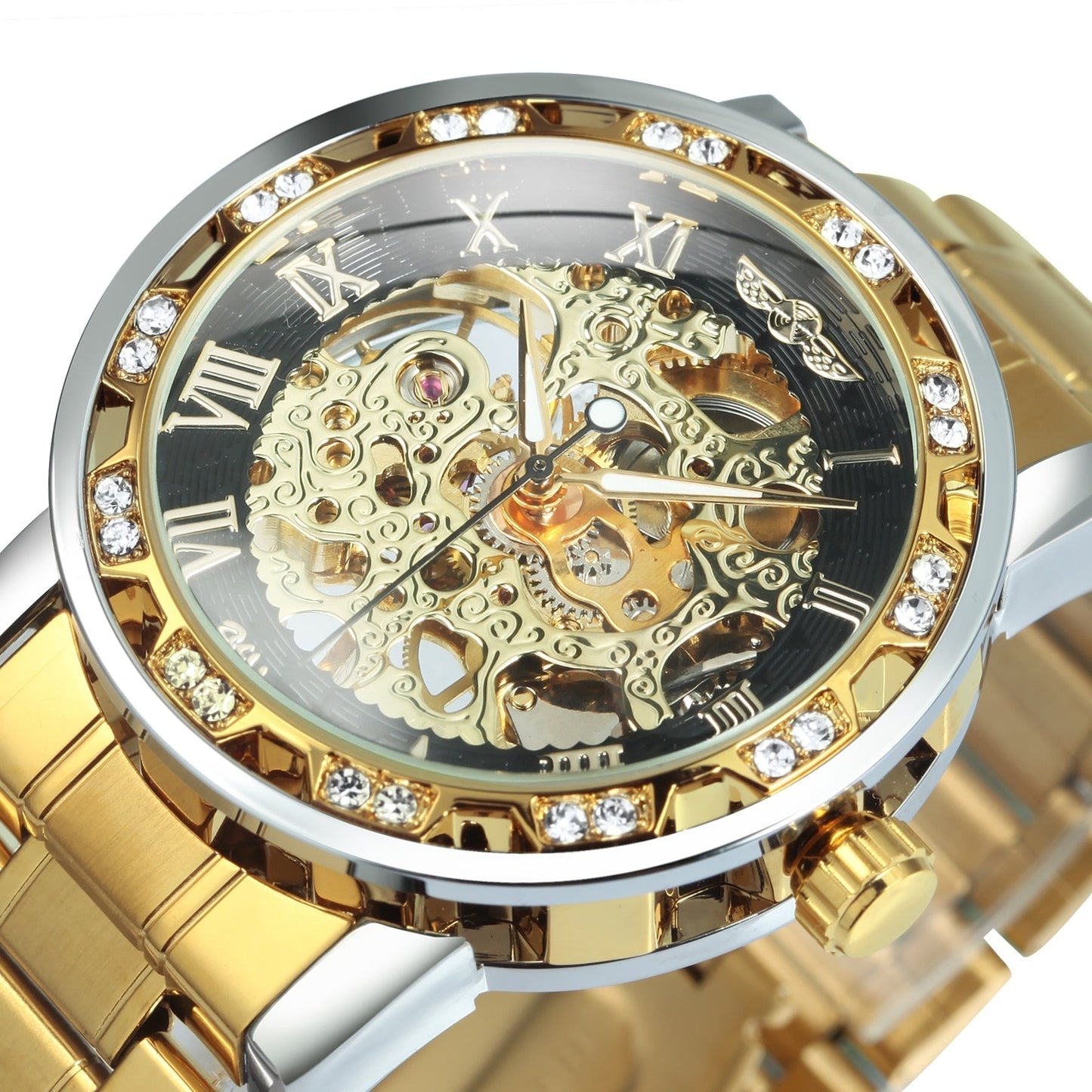 Karnz | Luminescente Mechanische Titan Skeleton Uhr