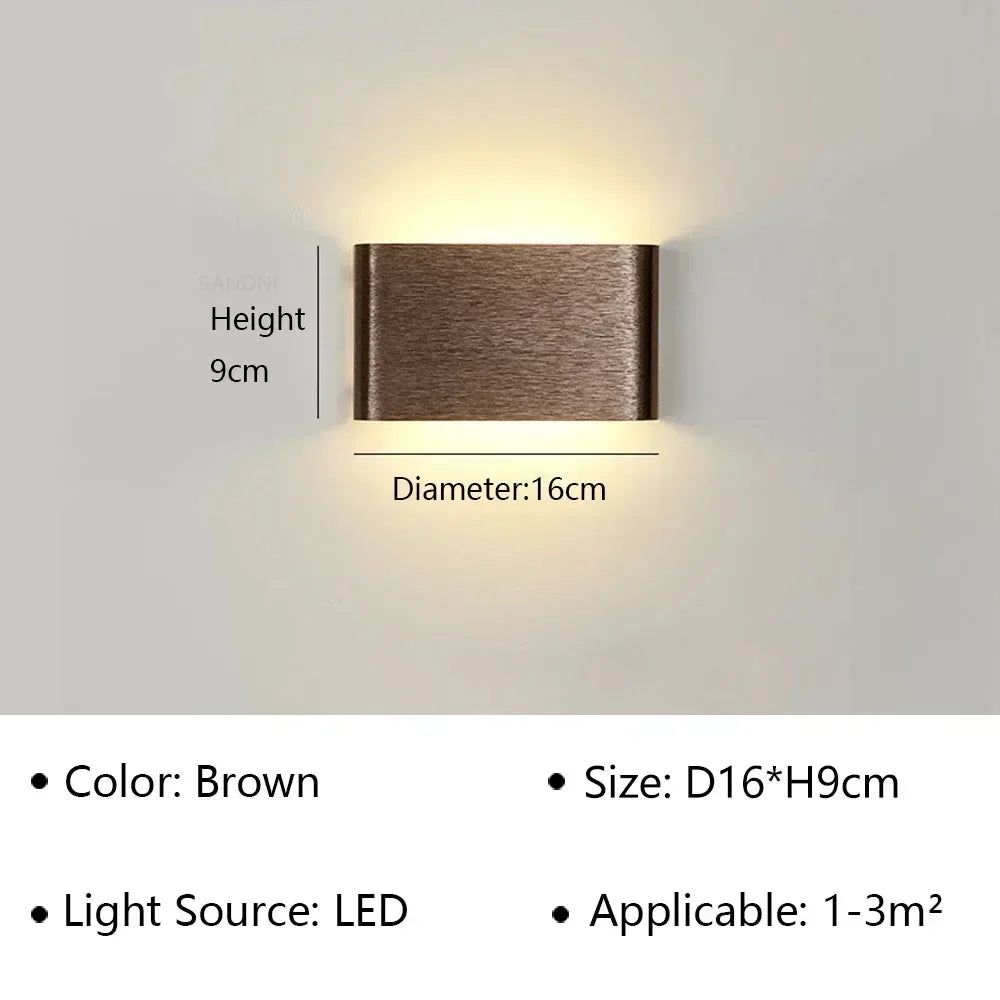 Karnz | LumiEra Moderne LED Wandleuchte | Stilvolles Design | Warmweißes Licht für Schlafzimmer, Flur & Badezimmer