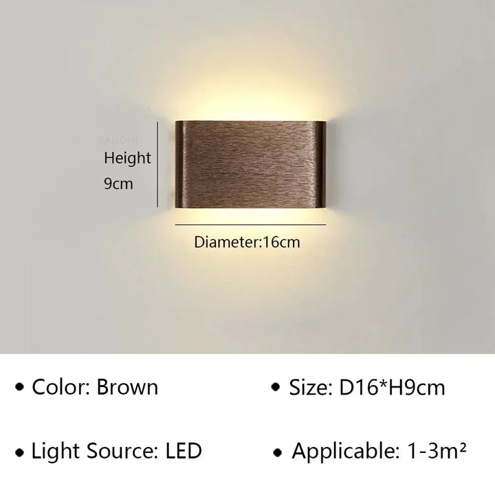 Karnz | LumiEra Moderne LED Wandleuchte | Stilvolles Design | Warmweißes Licht für Schlafzimmer, Flur & Badezimmer