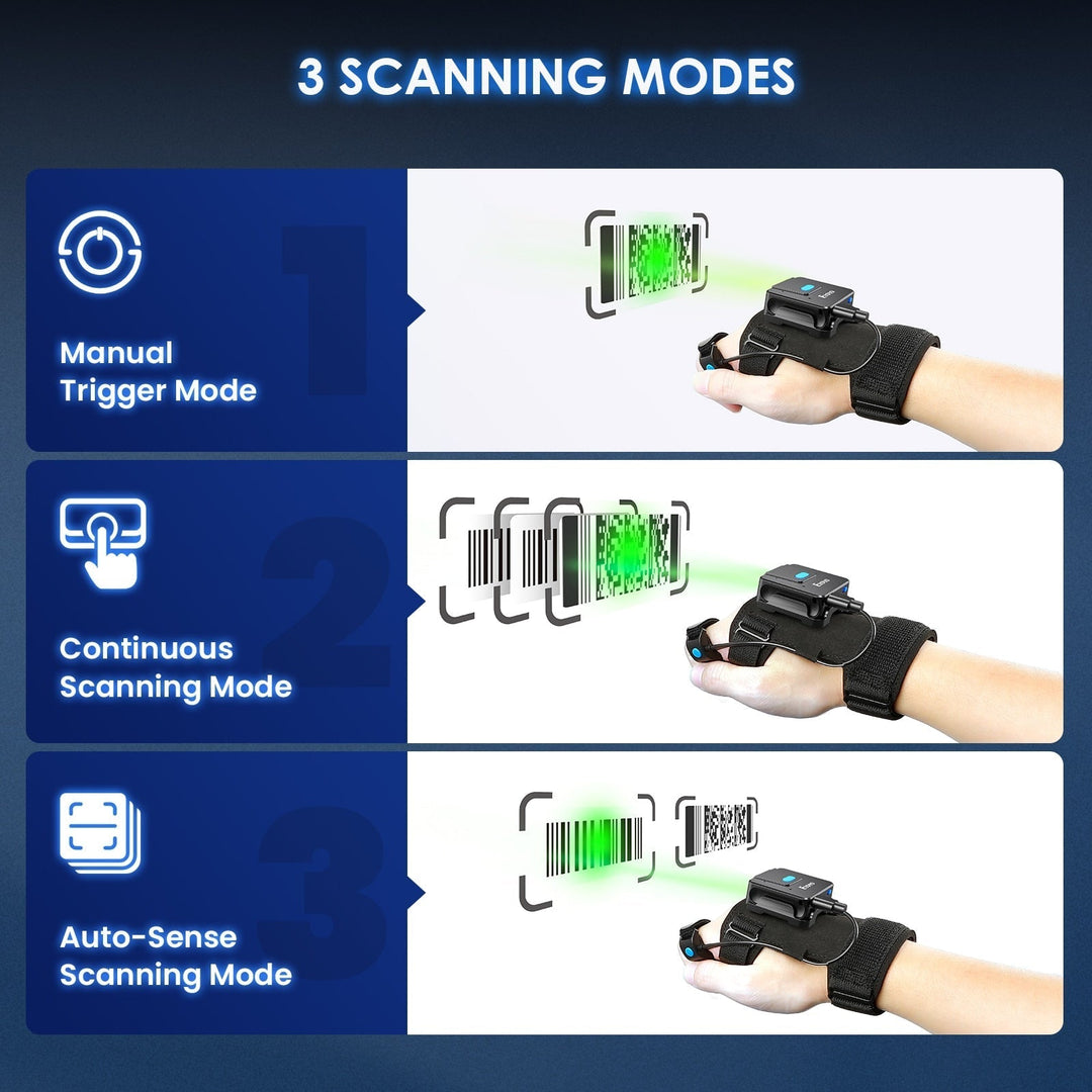 Karnz | Smart Scan Bluetooth Barcode Reader Handschuh