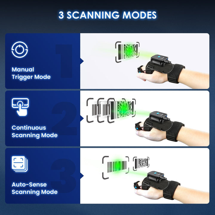 Karnz | Smart Scan Bluetooth Barcode Reader Handschuh