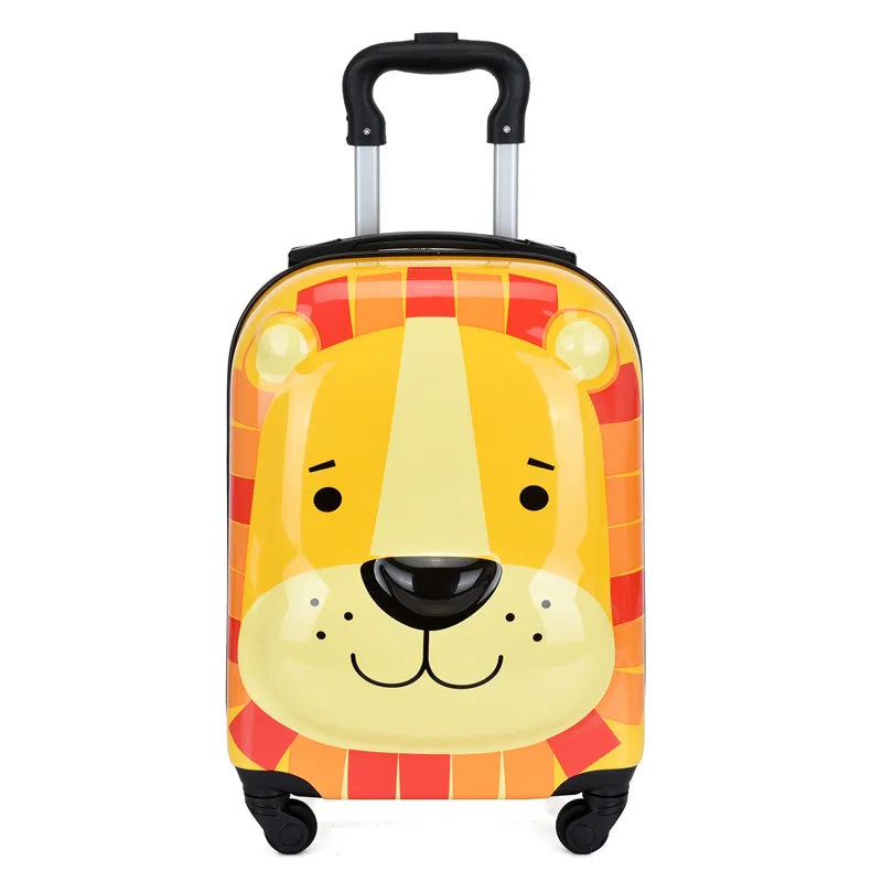 Sydney Kinderkoffer – 3D Tier Trolley mit 360° Rädern und verstellbarem Griff | Leicht und stoßsicher | Karnz