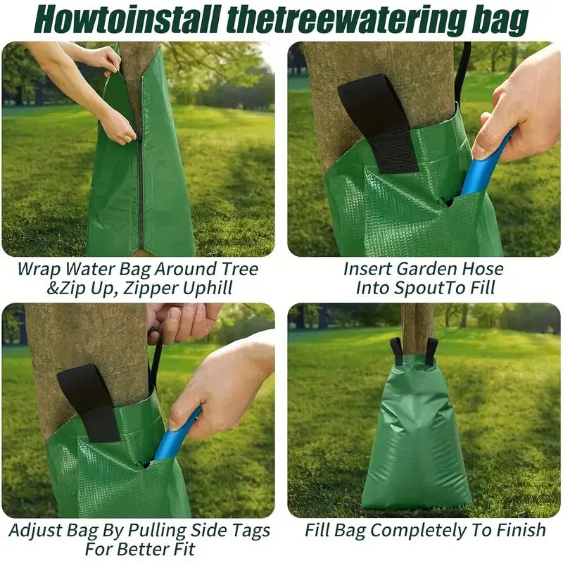 Karnz | Baumgießbeutel AquaTree 20 | 75L Kapazität | Wiederverwendbar & Langfristige Bewässerung | Für Garten- & Landschaftspflege