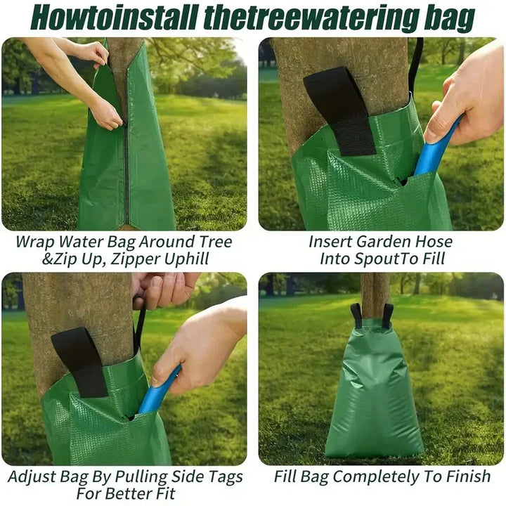 Karnz | Baumgießbeutel AquaTree 20 | 75L Kapazität | Wiederverwendbar & Langfristige Bewässerung | Für Garten- & Landschaftspflege