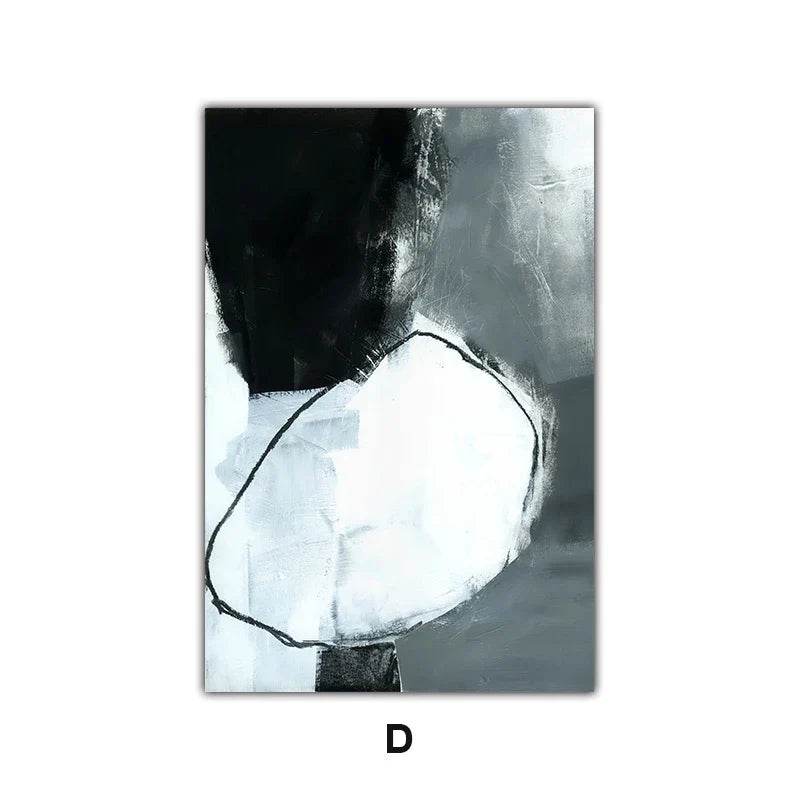 Dunkle Steine Abstrakte Wandkunst Fine Art Leinwanddrucke Nordic Bilder Für Moderne Wohnung Wohnzimmer Büro Dekor | Karnz