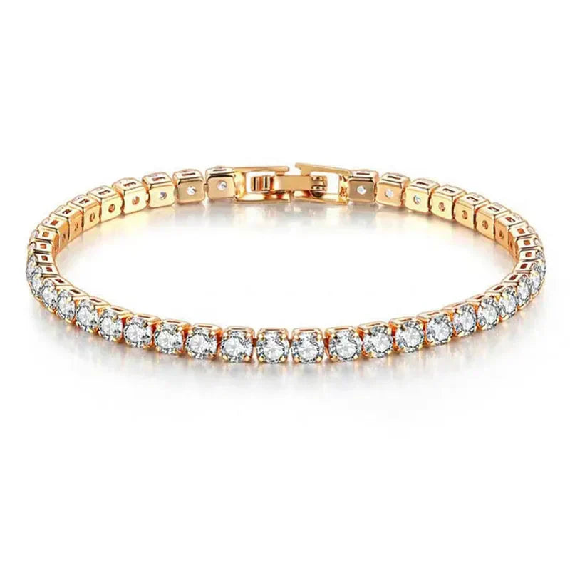Tennisarmband – Strahlen Sie mit Haltung: Eleganz aus Sterling Silver und Hip-Hop Flair!
