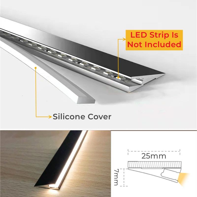 InvisiKarnze Oberfläche Aluminium Dünnes Lichtpanel