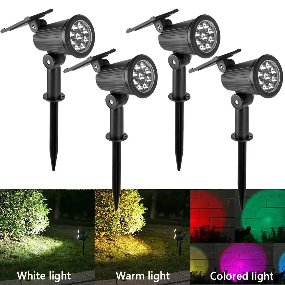 Solar LED Gartenstrahler Außen | Karnz