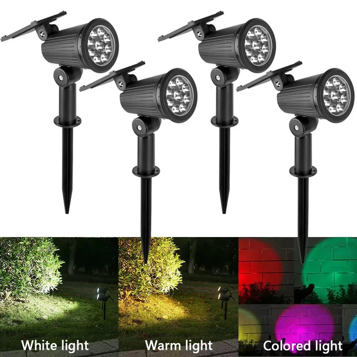 Solar LED Gartenstrahler Außen | Karnz