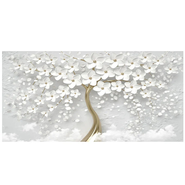 Abstract Floral Big Blossom Petal Tree Wandkunst Feine Kunst Leinwanddrucke Bild Für Wohnzimmer Schlafzimmer Salon Kunst Dekor | Karnz